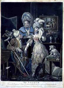 The Victim, pub. por Carington Bowles (fl.1744-93) de John (after) Collet