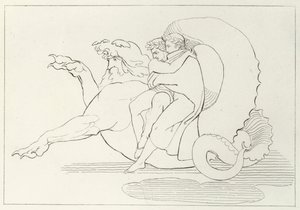 Gerion, Inferno, Canto 17 (gravura) de John (after) Flaxman