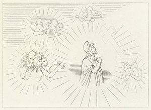 Heavenly Splendours, Paradise, Canto 20 (gravura) de John (after) Flaxman