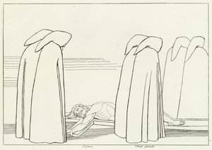 Hipócritas, Inferno, Canto 23 (gravura) de John (after) Flaxman