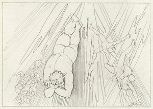 Lúcifer, Purgatório, Canto 12 (gravura) de John (after) Flaxman