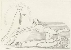 A Contenção para Guido De Montefeltro, Inferno, Canto 27 (gravura) de John (after) Flaxman