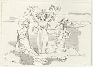As Fúrias, Inferno, Canto 9 (gravura) de John (after) Flaxman