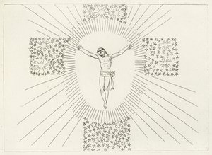 A Cruz Gloriosa, Paraíso, Canto 14 (gravura) de John (after) Flaxman