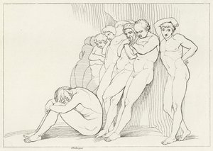 O Negligente, Purgatório, Canto 4 (gravura) de John (after) Flaxman