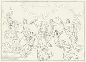 A Nona Esfera, Paraíso, Canto 27 (gravura) de John (after) Flaxman