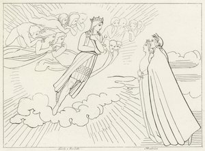O Planeta Vénus, Paraíso, Canto 8 (gravura) de John (after) Flaxman