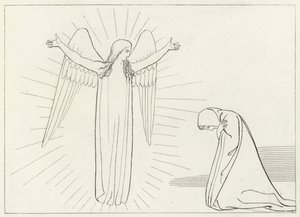 A Saudação, Purgatório, Canto 10 (gravura) de John (after) Flaxman