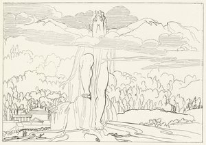 A Estátua dos Quatro Metais, Inferno, Canto 14 (gravura) de John (after) Flaxman