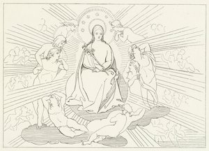 A Virgem Maria, Paraíso, Canto 31 (gravura)