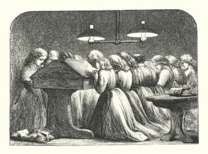 Oração da Noite numa Escola para Meninas (gravação) de John (after) Gilbert