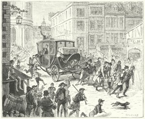 O diplomata francês Jacques Lauriston em Londres para transmitir a ratificação da Paz de Amiens de John (after) Gilbert