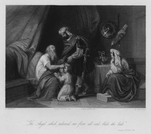 Jacob abençoa Efraim e Manassés, Gênesis XLVIII