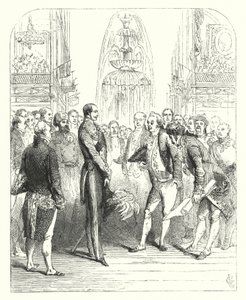 Príncipe Alberto e os Comissários Reais na Grande Exposição de 1851, Palácio de Cristal, Hyde Park, Londres (gravura)