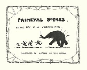 Ilustração da página de rosto de Primeval Scenes (litografia) de John (after) Hassall