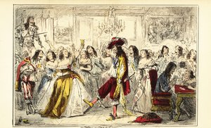 O Rei Carlos II numa festa de dança durante a Restauração, cerca de 1660