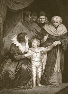 Duque de York, irmão de Edward V, renunciou pela Rainha, gravada por J. Fittler, ilustração de 