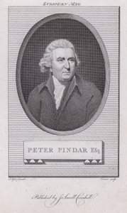 John Wolcot, médico e satirista inglês que escreveu sob o nome de Peter Pindar (gravura)