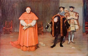 Shakespeare: A Queda de Wolsey, Rei Henrique VIII, Acto III, Cena 2 (cor litho)