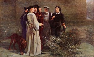 Shakespeare: A Rosa Vermelha e o Branco, Henrique VI, Parte I, Acto II, Cena 4 (cor litho)