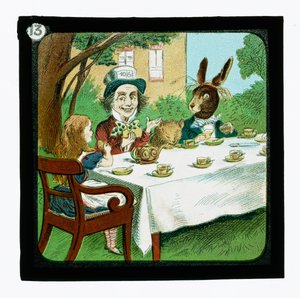 Alice no País das Maravilhas, Cor da Lanterna Slides (slide da lanterna) de John (after) Tenniel