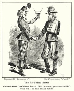 Os Estados Unidos da América (Litho) de John (after) Tenniel