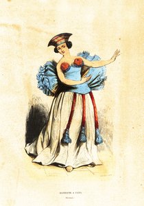 Mulher a dançar no Tahiti
