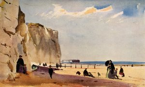 Cena da costa, Normandia, c1860, 1934.