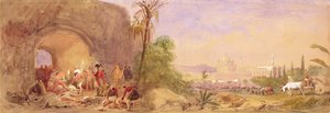 A descoberta do corpo de Tipu no Portão das Águas em Seringapatam de John Absolon