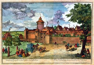 Portão do hospital, Nuremberga, Alemanha, século XVII ou XVIII. de John Adam