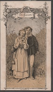 Do coração, ca. 1850 (xilogravura a cores) de John Allanson