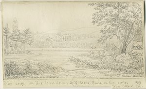 Burton-upon-Trent: desenho a caneta e tinta, 1818