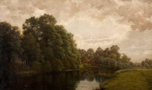 Uma cena pacífica de Warwickshire, 1883