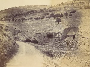 Tumba de Absalão, Zacarias e São Tiago, década de 1860.