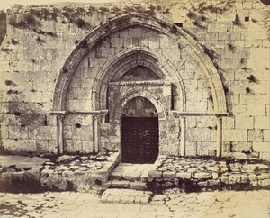 Túmulo da Virgem, Jerusalém, década de 1860.