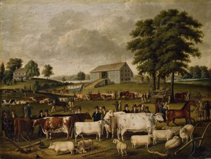 Uma feira no país da Pensilvânia, 1824 de John Archibald Woodside