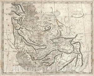 Mapa da Pérsia de Arrowsmith, 1819