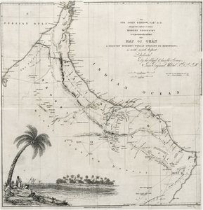 Mapa de Omã de John Arrowsmith