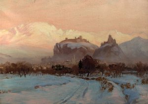 Uma cena de inverno de John Arthur Black
