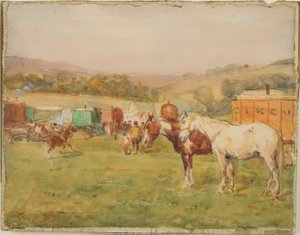 Dois cavalos e um circo Van