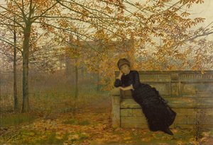 Arrependimentos do outono, 1882 de John Atkinson Grimshaw