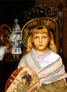 Enid (óleo sobre tela) de John Atkinson Grimshaw