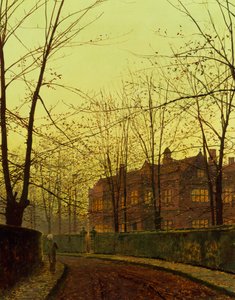 Outono Dourado (óleo sobre tela) de John Atkinson Grimshaw