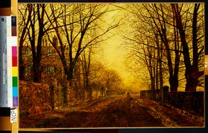 Noturno em ouro, 1872 de John Atkinson Grimshaw