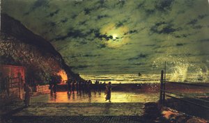 O alargamento do porto, 1879 de John Atkinson Grimshaw