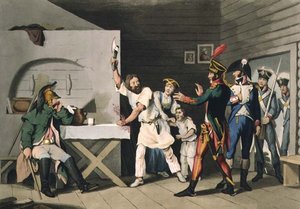 Lealdade e Heroísmo Russo: o Camponês de Smolensk, gravado por John Heaviside Clark (c.1771-1863) e Matthew Dubourg (fl.1813-20) de 