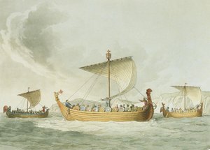 Navios de Guilherme, o Conquistador de John Augustus (after) Atkinson