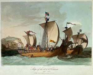 Navios dos séculos XIV e XV de John Augustus (after) Atkinson