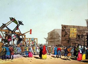 Katcheli, gravada pela artista, publicada em 1804 (cor litho) de John Augustus Atkinson