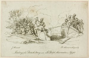 Desembarque do exército britânico sob Abercrombie de John Augustus Atkinson